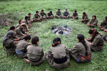 Qandil, kurdistan. La culture kurde se transmet aussi à travers le chant.